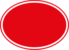 Ovális sírjelző tábla forma