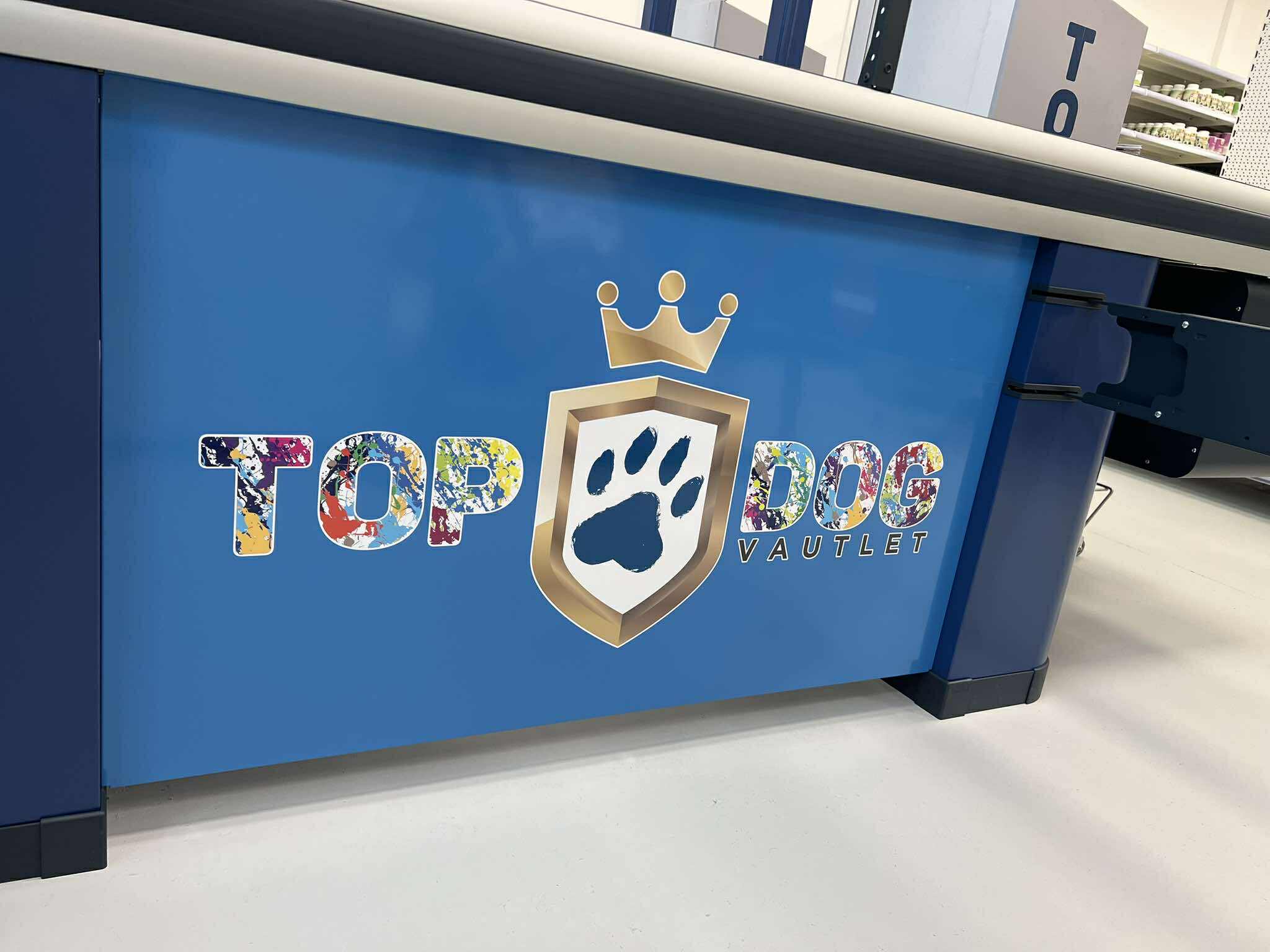 TopDog pult dekorfóliázás