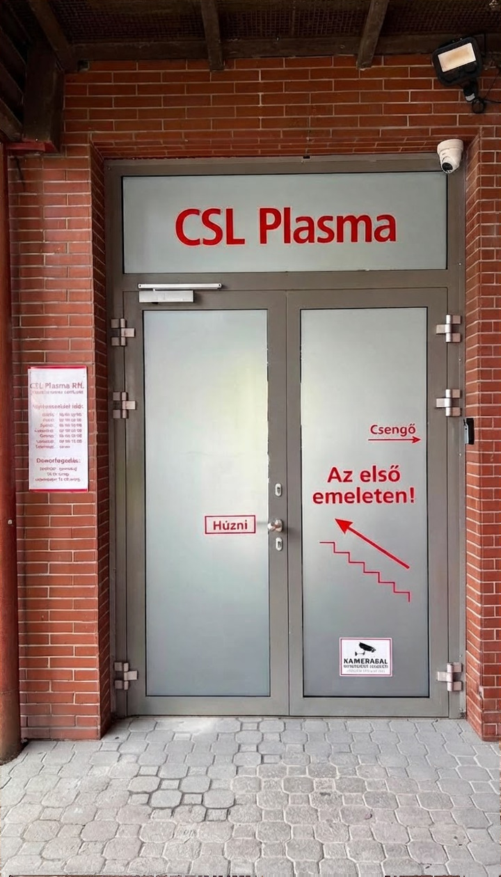 CSL Plazma bejárati ajtó opálfólia