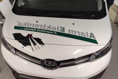 Alarm Elektronika motorháztető autómatrica