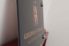 Goldman Tway  fóliázott plexi